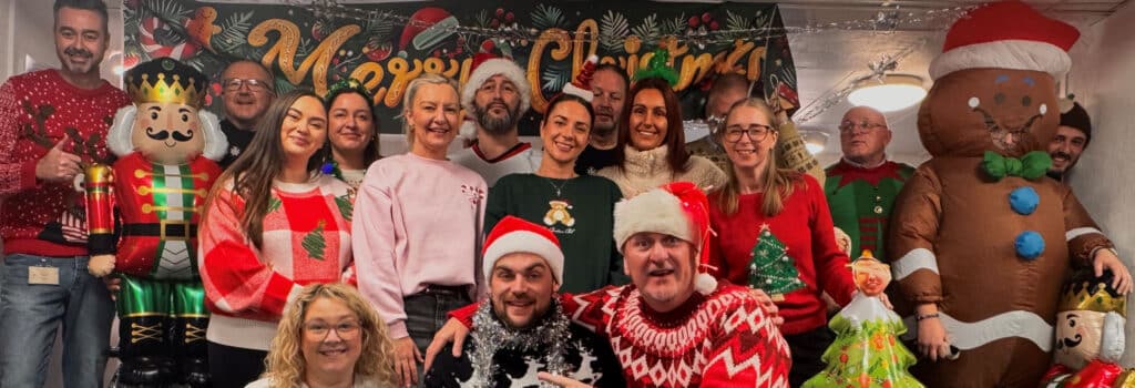 Day's Fleet staff at Christmas